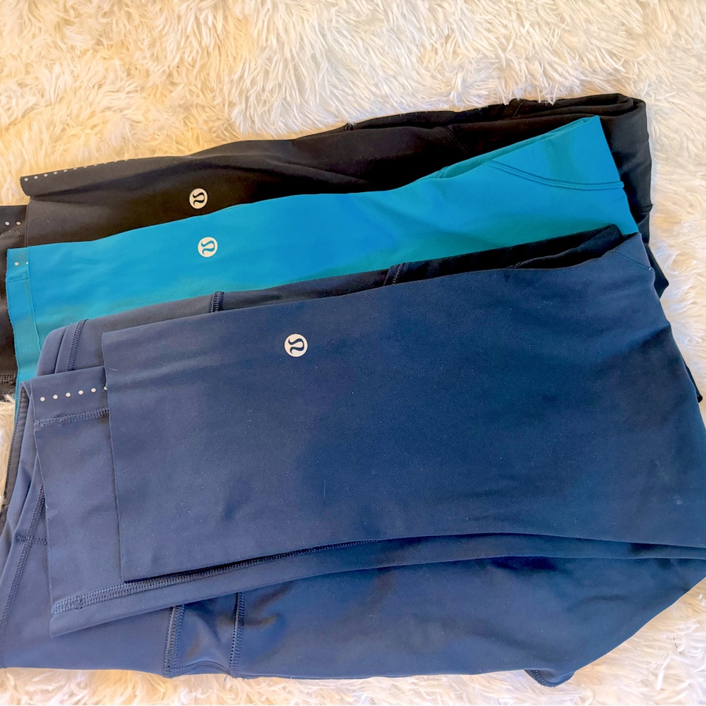 Lululemon Fast and Free Crop BUNDLE!